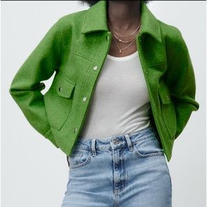 Zara, CROPPED SOFT OVERSHIRT jacket